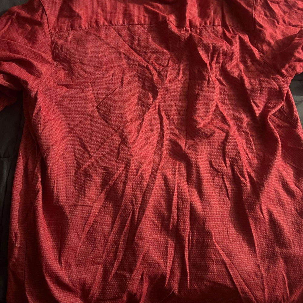 Men's Red Button-Up Jacket - Picture 4 of 4